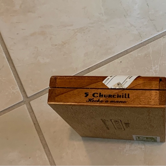 Vintage Cohiba Habanos 5 Robustos EMPTY Wooden Cigar Box Glass Top Brass Lock - Picture 4 of 12